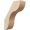 Ekena Millwork 5-inch W x 14-inch D x 18-inch H Carmel Rough Cedar Woodgrain TimberThane Knee Brace, Primed BRCUR05X14X18CARRCPR - alternate 1
